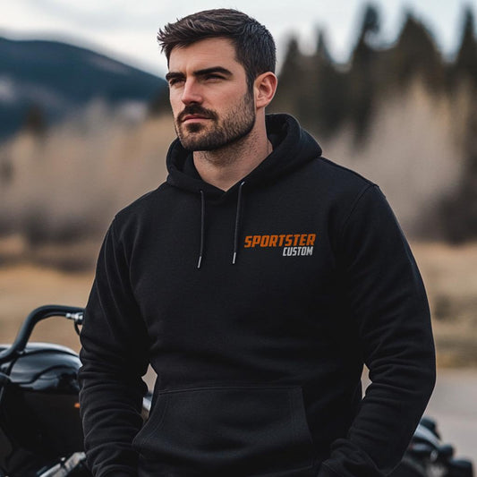 Harley-Davidson Sportster XL 883 Custom Inspired Hoodie - Biker Motorcycle Sweatshirt