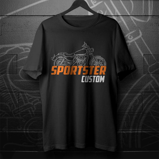 Harley-Davidson Sportster XL 883 Custom Inspired T-Shirt - Biker Motorcycle Tee Shirt