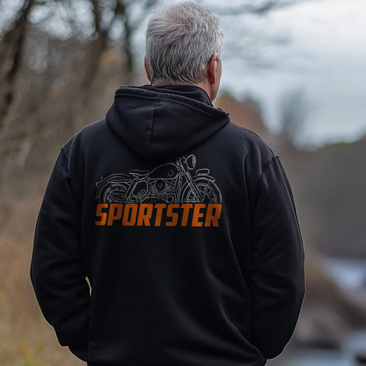 Harley-Davidson Sportster XL 883 Inspired Hoodie - Biker Motorcycle Sweatshirt