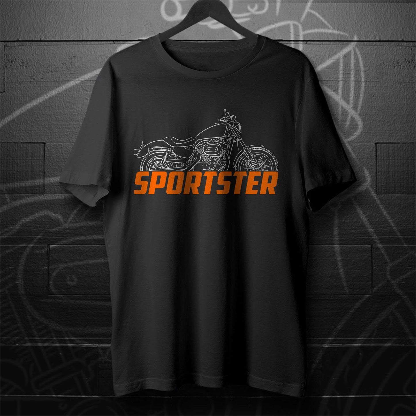 Harley-Davidson Sportster XL 883 Inspired T-Shirt - Biker Motorcycle Tee Shirt