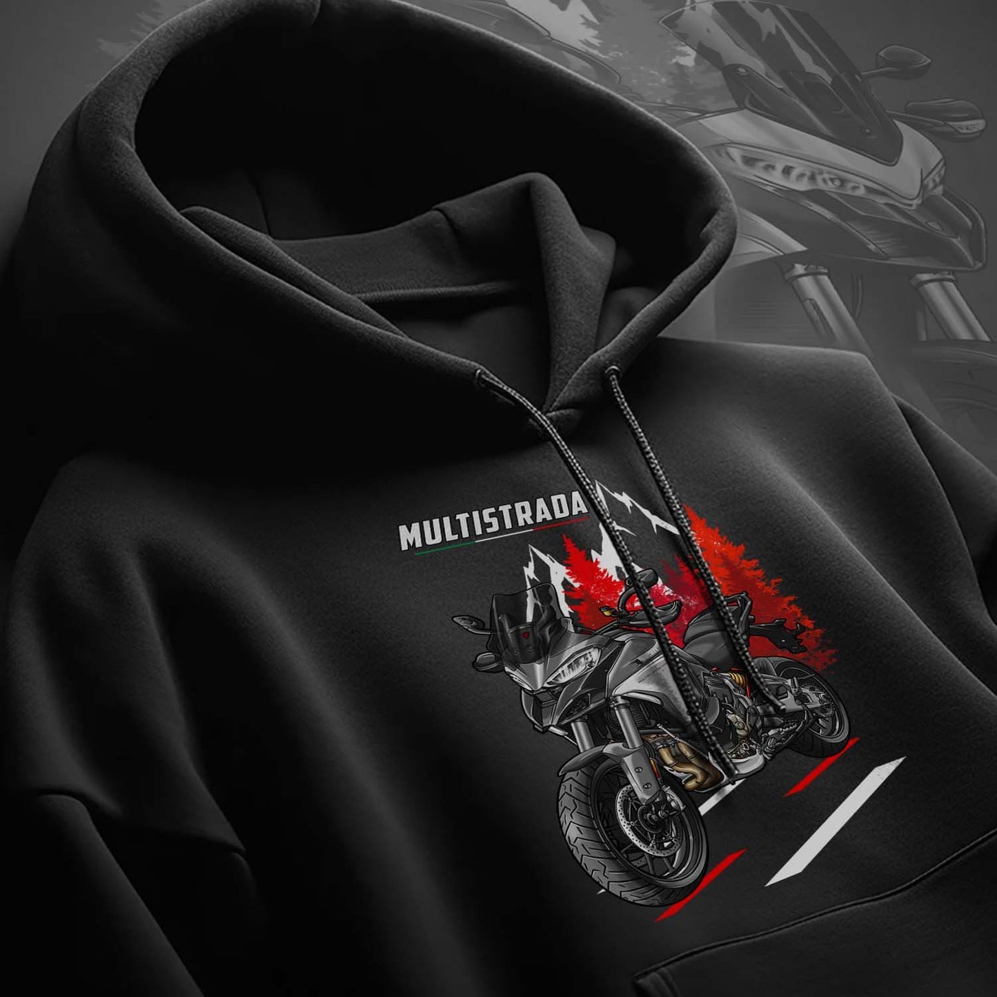 Ducati Multistrada V4S Hoodie - Motorcycle Sweatshirt for ADV Riders
