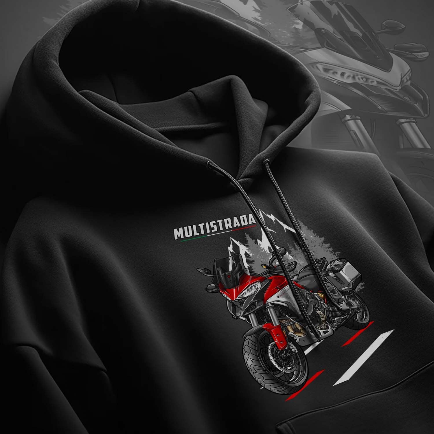 Ducati Multistrada V4S Hoodie - Motorcycle Sweatshirt for ADV Riders