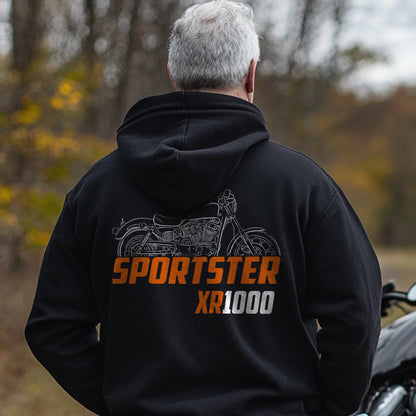 Harley-Davidson Sportster XR-1000 Inspired Hoodie - Biker Motorcycle Sweatshirt