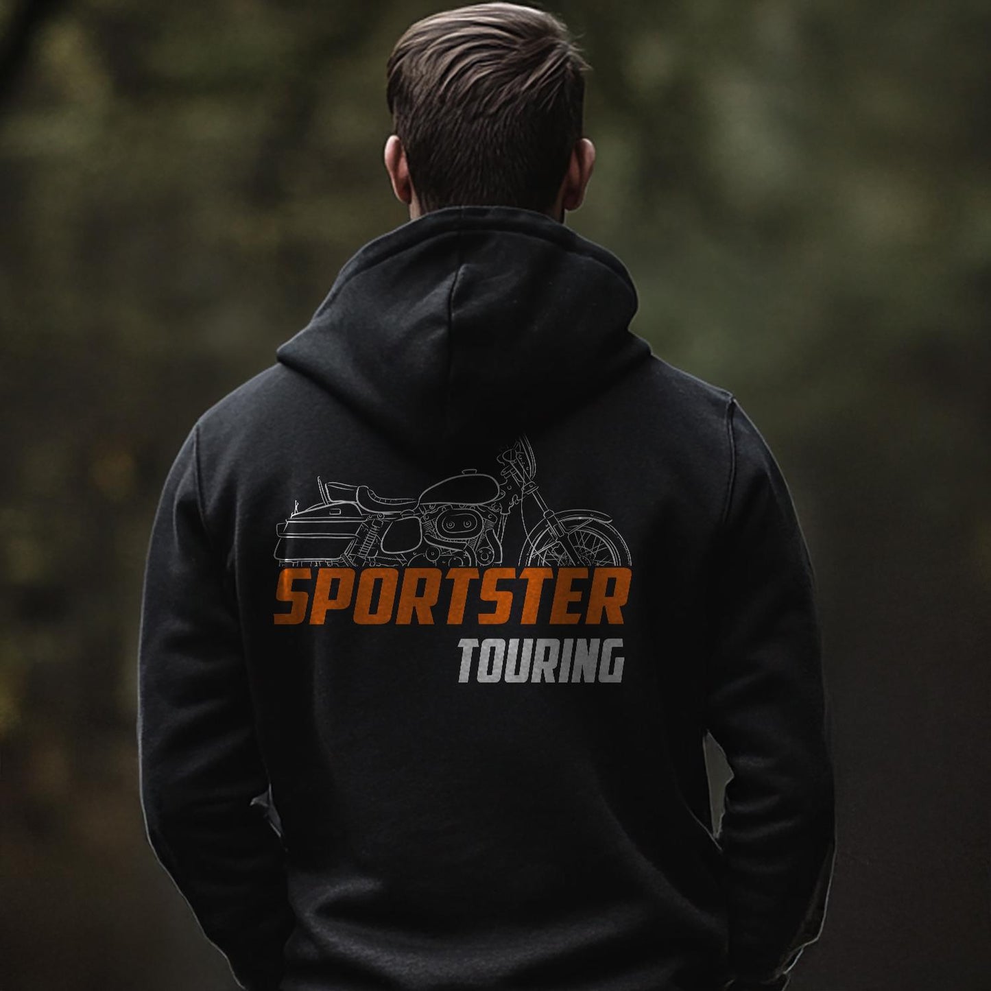 Harley-Davidson Sportster XLT 1000 Touring Inspired Hoodie - Biker Motorcycle Sweatshirt