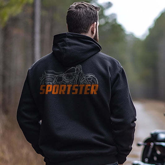 Harley-Davidson Sportster XLH & XLHC 1000 Inspired Hoodie - Biker Motorcycle Sweatshirt