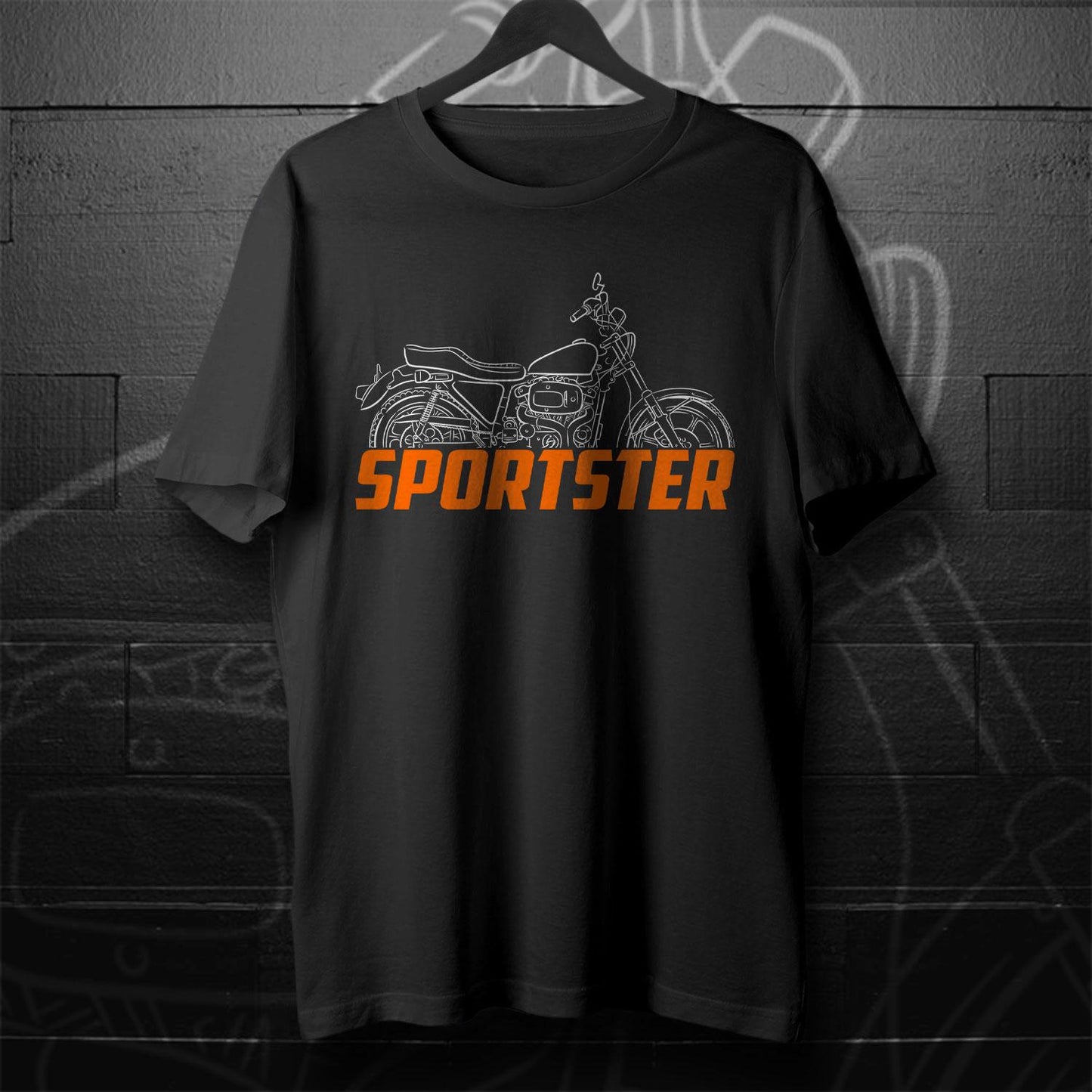 Harley-Davidson Sportster XLH & XLHC 1000 Inspired T-Shirt - Biker Motorcycle Tee Shirt