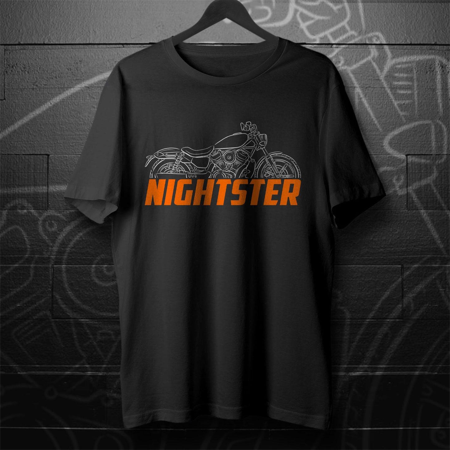Harley-Davidson Nightster Inspired T-Shirt - Biker Motorcycle Tee Shirt