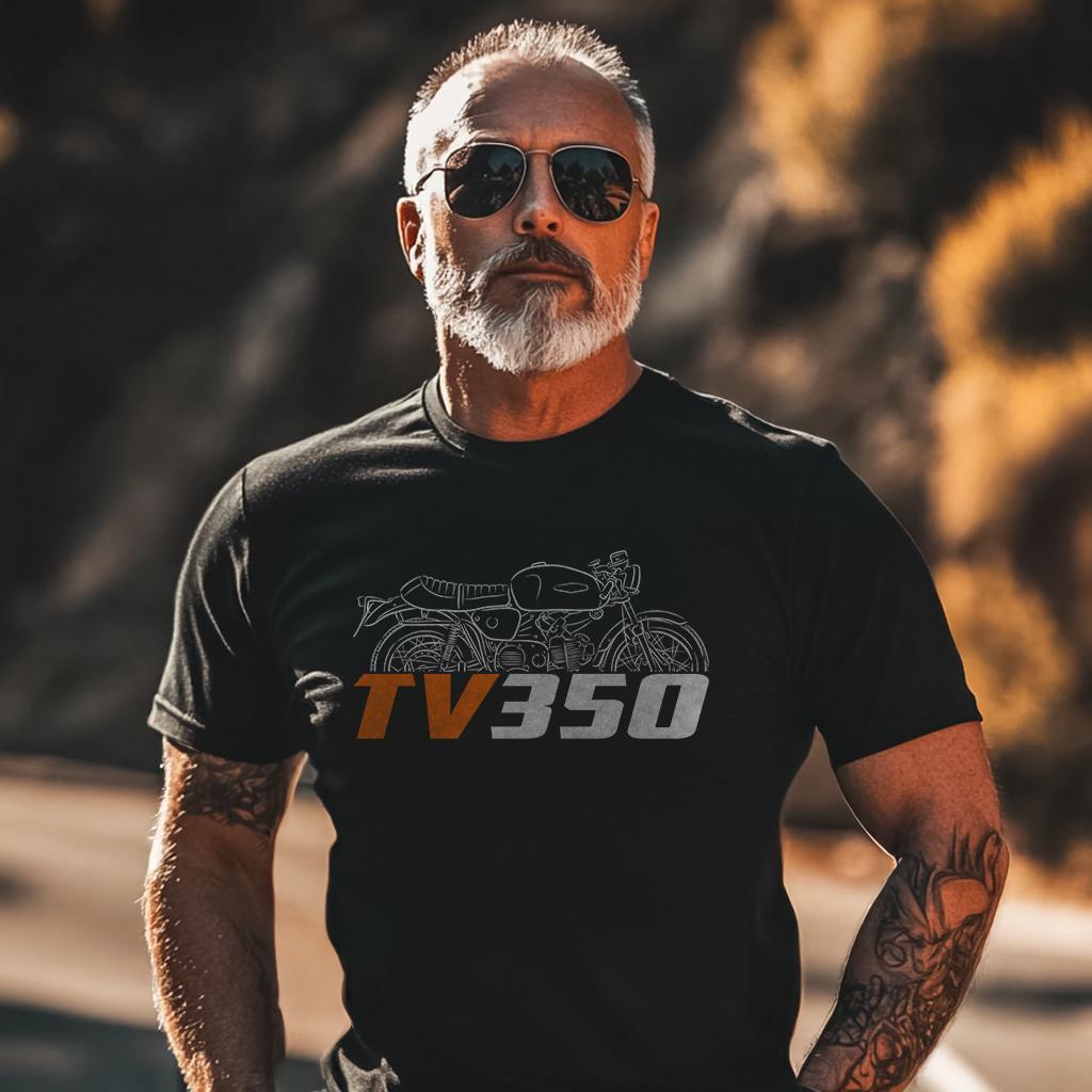 Harley-Davidson TV 350 1972 Inspired T-Shirt - Biker Motorcycle Tee Shirt