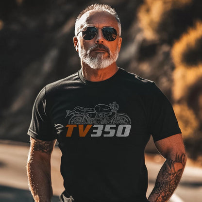 Harley-Davidson TV 350 1972 Inspired T-Shirt - Biker Motorcycle Tee Shirt