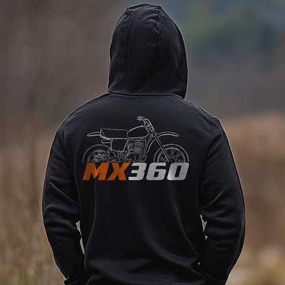 Harley-Davidson MX 360 Inspired Hoodie - Biker Motorcycle Sweatshirt
