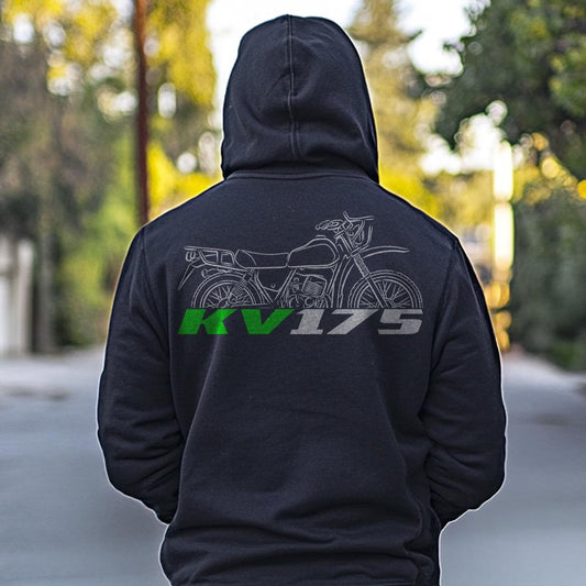 Kawasaki KV175 Inspired Hoodie - Motorcycle Sweatshirt for Riders