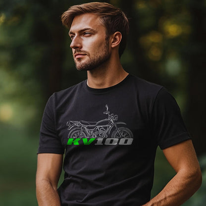 Kawasaki KV100 Inspired T-Shirt - Motorcycle Tee Shirt for Riders