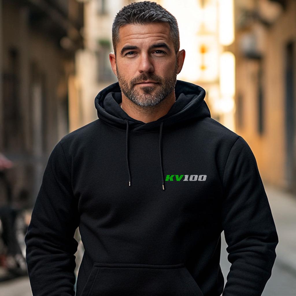 Kawasaki KV100 Inspired Hoodie - Motorcycle Sweatshirt for Riders