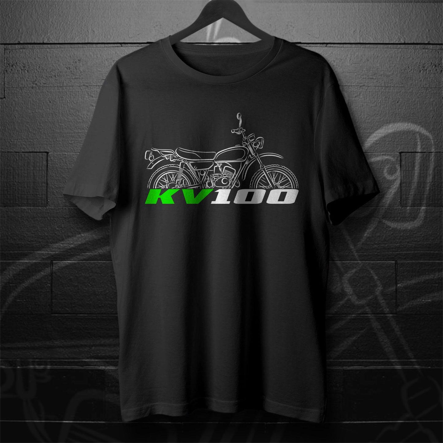 Kawasaki KV100 Inspired T-Shirt - Motorcycle Tee Shirt for Riders