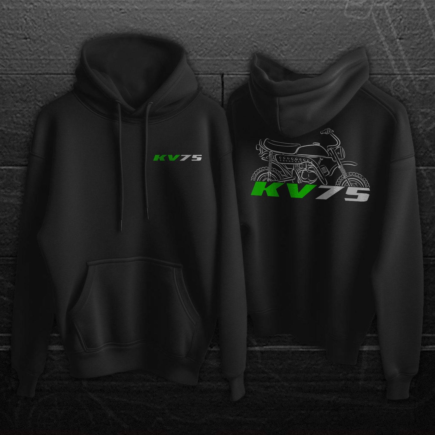 Kawasaki KV75 Inspired Hoodie - Motorcycle Sweatshirt for Riders