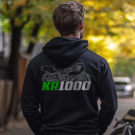 Kawasaki KR1000 Inspired Hoodie - Motorcycle Sweatshirt for Riders