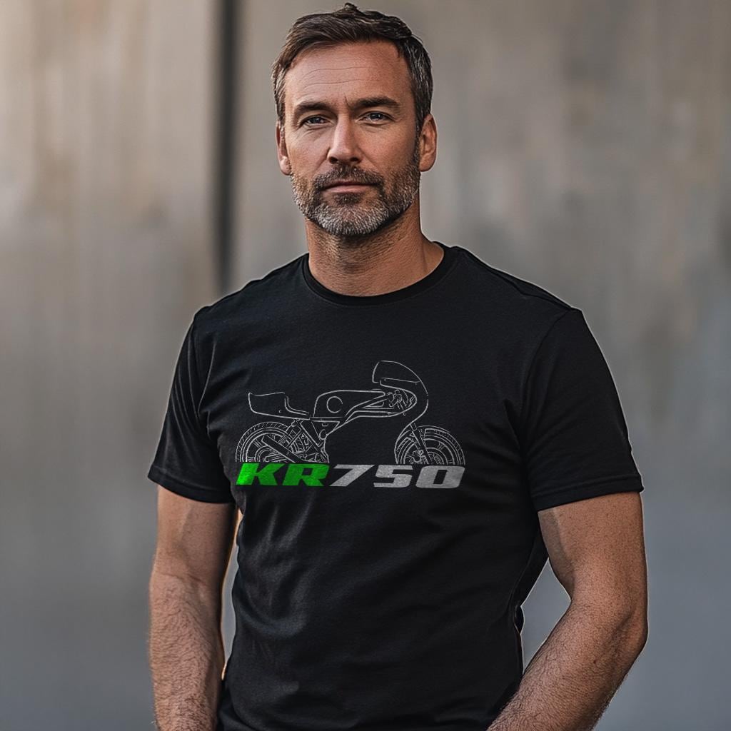 Kawasaki KR750 Inspired T-Shirt - Motorcycle Tee Shirt for Riders
