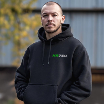Kawasaki KR750 Inspired Hoodie - Motorcycle Sweatshirt for Riders