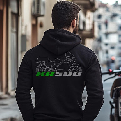 Kawasaki KR500 Inspired Hoodie - Motorcycle Sweatshirt for Riders