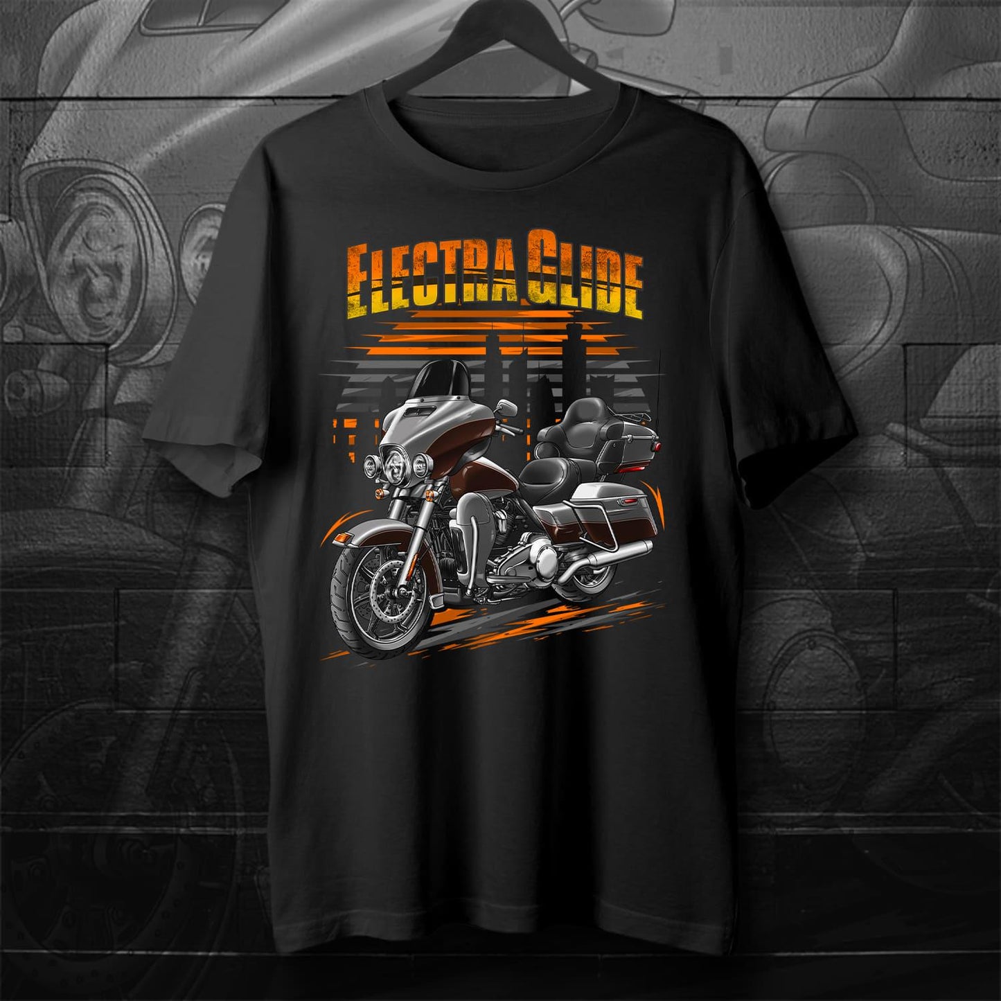 Harley Electra Glide Ultra Classic FLHTCU & FLHTCUI 2018-19 Inspired T-Shirt - Biker Motorcycle Tee Shirt