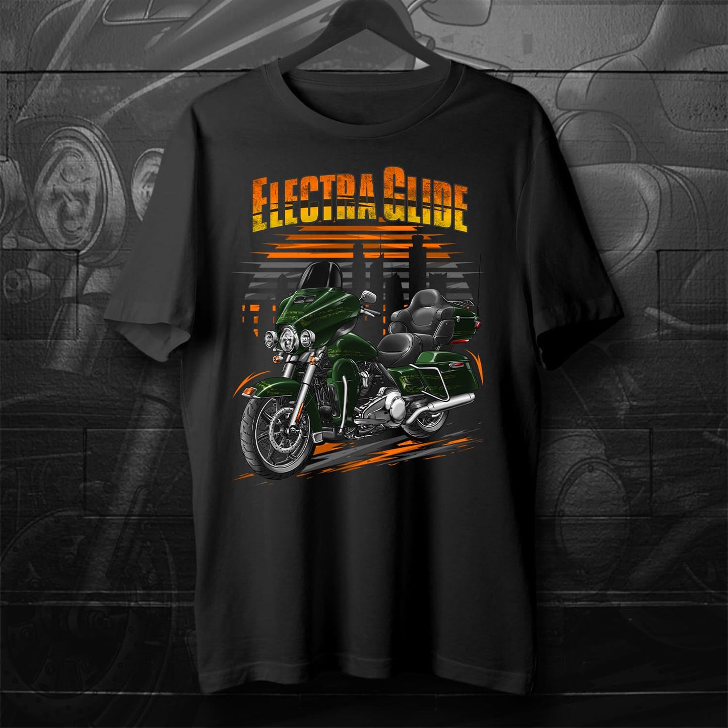 Harley Electra Glide Ultra Classic FLHTCU & FLHTCUI 2018-19 Inspired T-Shirt - Biker Motorcycle Tee Shirt