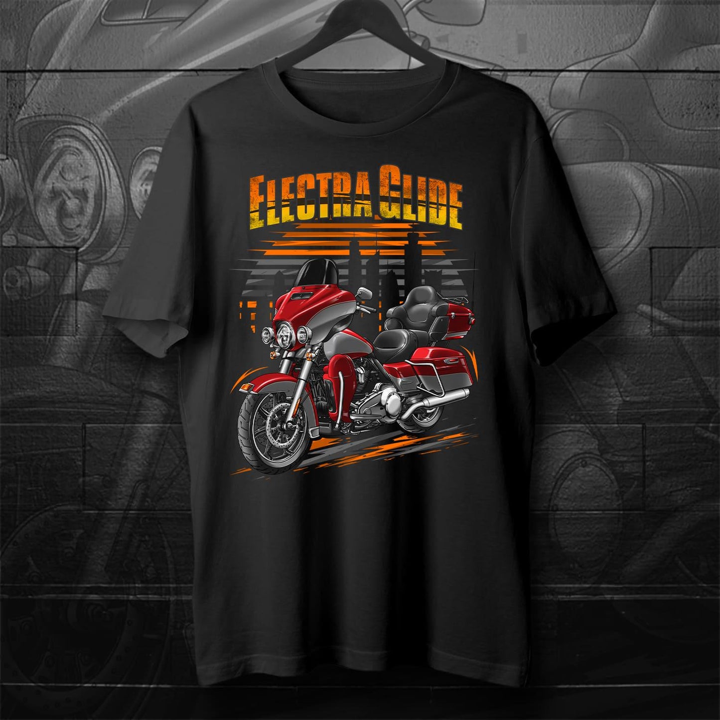 Harley Electra Glide Ultra Classic FLHTCU & FLHTCUI 2018-19 Inspired T-Shirt - Biker Motorcycle Tee Shirt