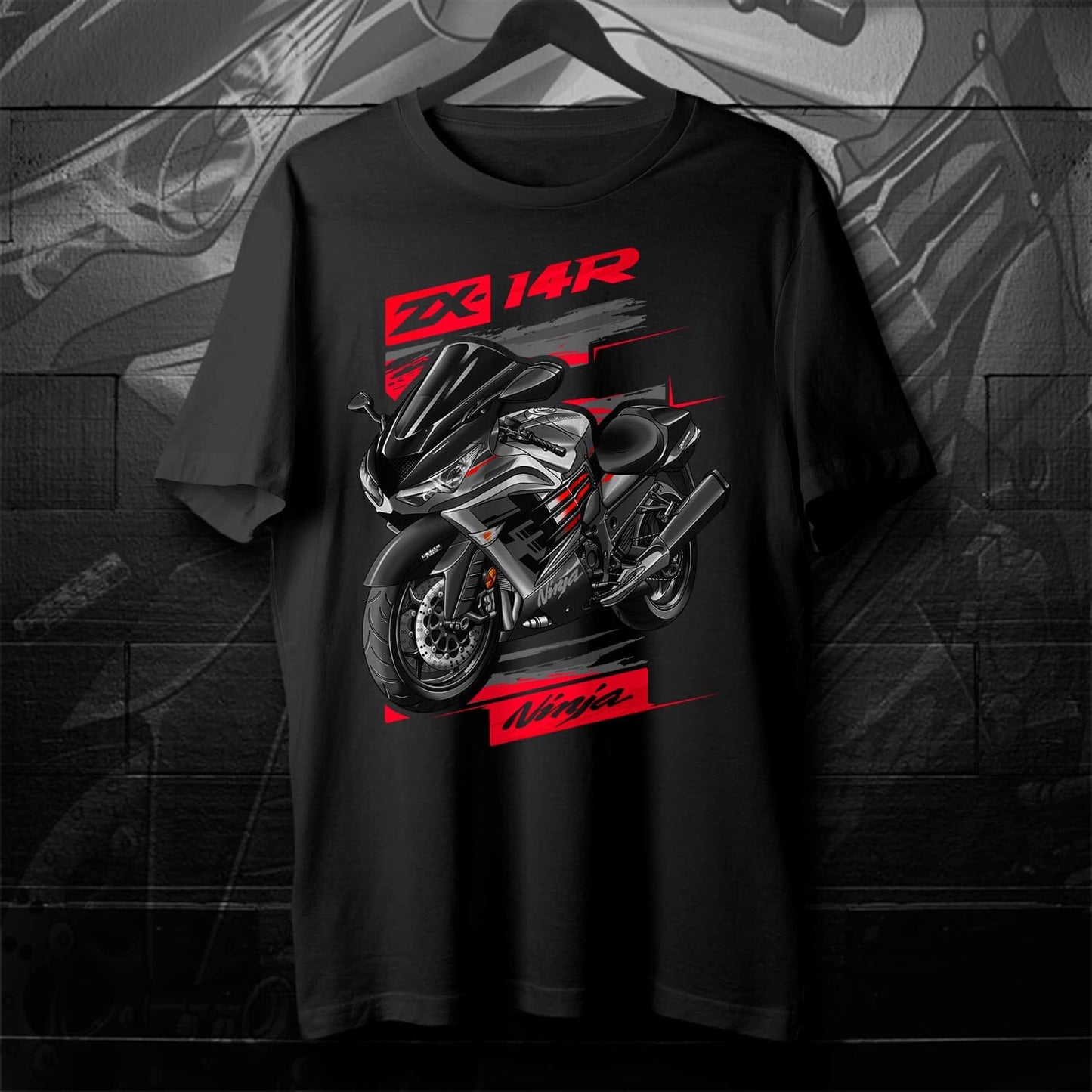 Kawasaki Ninja ZX-14R 2022-24 T-Shirt - Motorcycle Tee Shirt for Riders