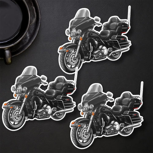 Harley Electra Glide Ultra Classic FLHTCU & FLHTCUI 2009-10 Inspired Stickers - Set of 3 Biker Motorcycle Decals