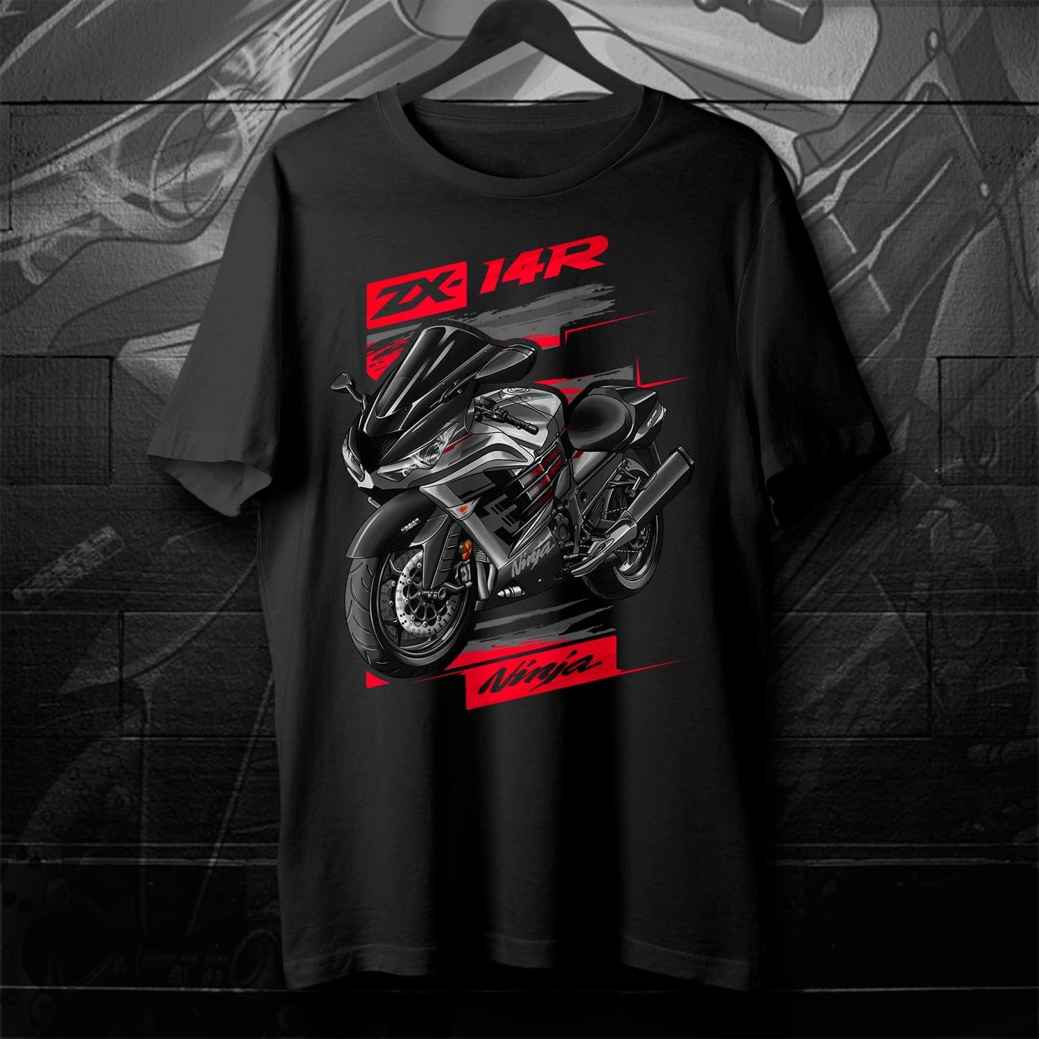 Kawasaki Ninja ZX-14R 2022-24 T-Shirt - Motorcycle Tee Shirt for Riders