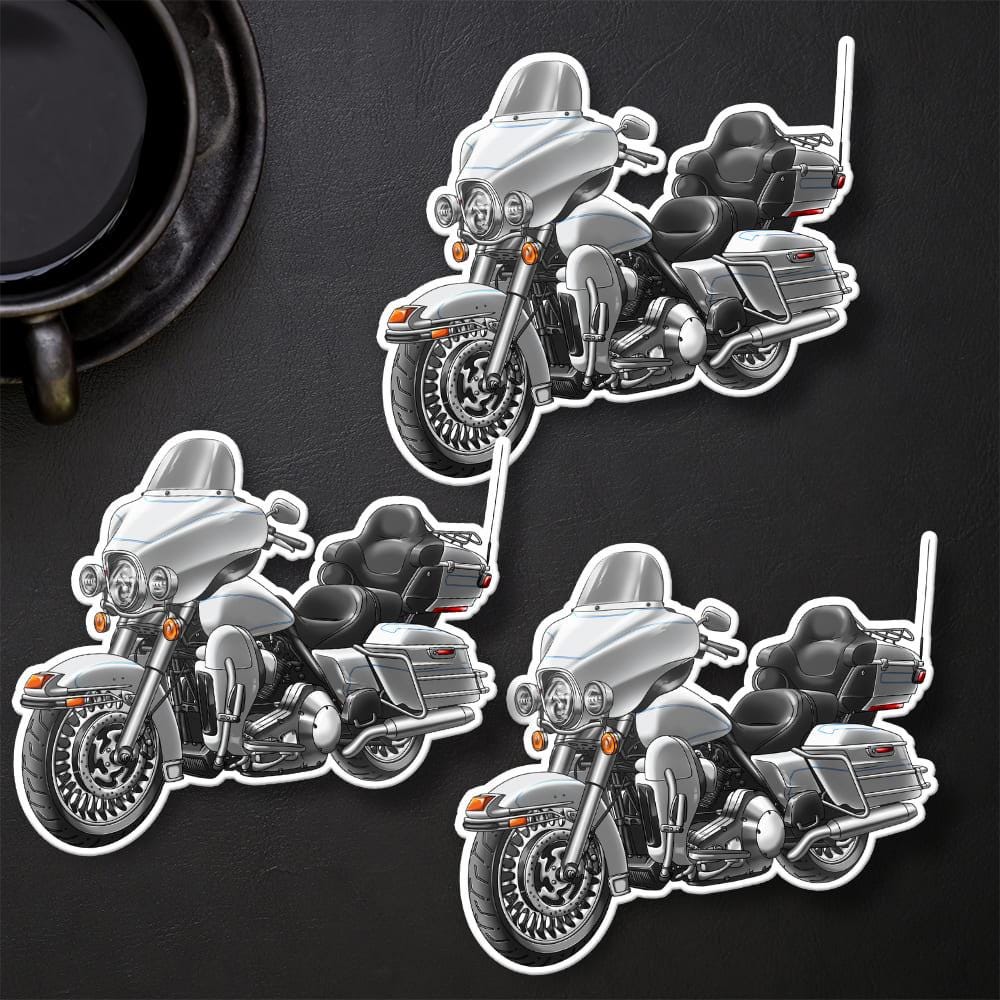 Harley Electra Glide Ultra Classic FLHTCU & FLHTCUI 2012-13 Inspired Stickers - Set of 3 Biker Motorcycle Decals
