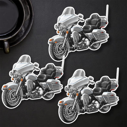 Harley Electra Glide Ultra Classic FLHTCU & FLHTCUI 2012-13 Inspired Stickers - Set of 3 Biker Motorcycle Decals