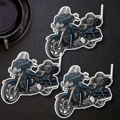 Harley Electra Glide Ultra Classic FLHTCU & FLHTCUI 2015 Inspired Stickers - Set of 3 Biker Motorcycle Decals