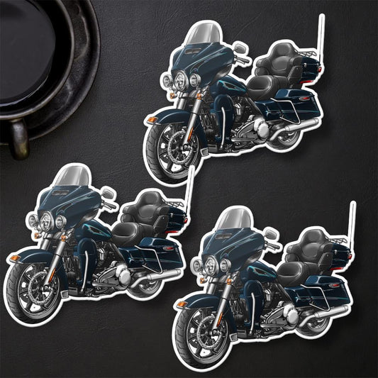 Harley Electra Glide Ultra Classic FLHTCU & FLHTCUI 2015 Inspired Stickers - Set of 3 Biker Motorcycle Decals