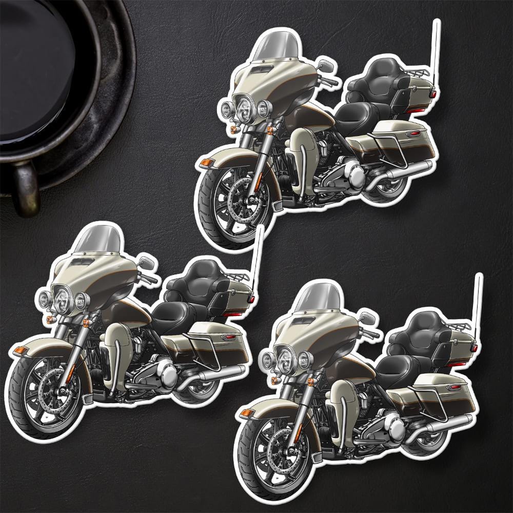 Harley Electra Glide Ultra Classic FLHTCU & FLHTCUI 2014 Inspired Stickers - Set of 3 Biker Motorcycle Decals