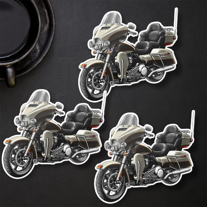Harley Electra Glide Ultra Classic FLHTCU & FLHTCUI 2014 Inspired Stickers - Set of 3 Biker Motorcycle Decals