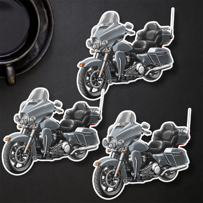 Harley Electra Glide Ultra Classic FLHTCU & FLHTCUI 2015 Inspired Stickers - Set of 3 Biker Motorcycle Decals