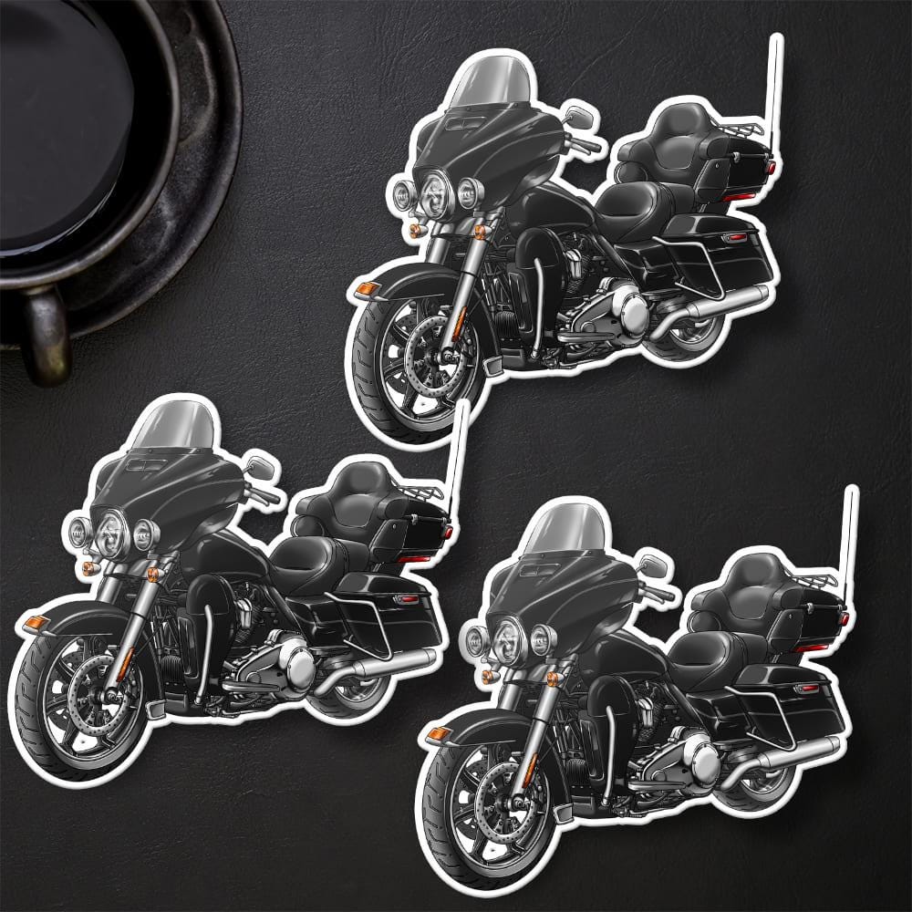 Harley Electra Glide Ultra Classic FLHTCU & FLHTCUI 2014 Inspired Stickers - Set of 3 Biker Motorcycle Decals