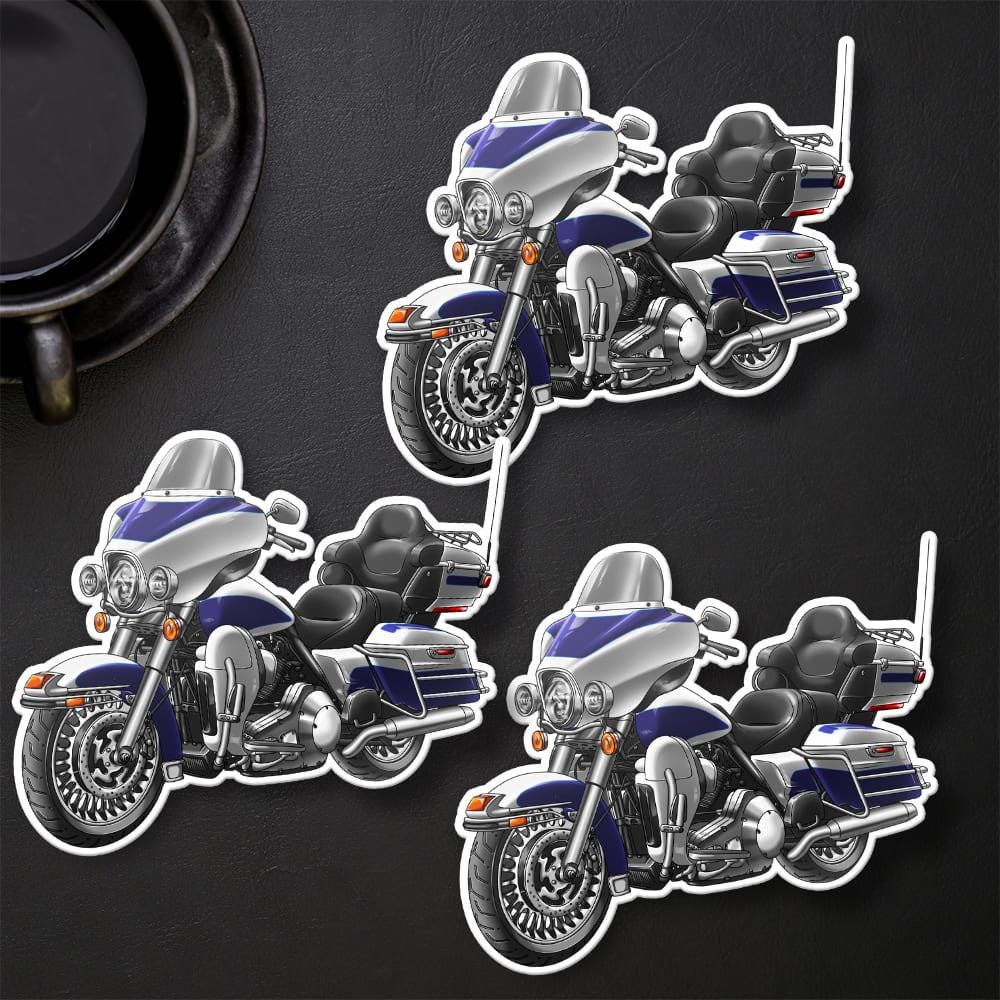 Harley Electra Glide Ultra Classic FLHTCU & FLHTCUI 2009-10 Inspired Stickers - Set of 3 Biker Motorcycle Decals