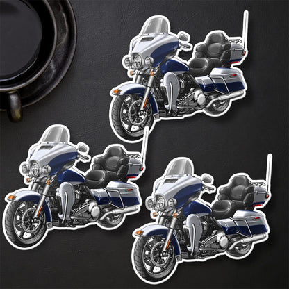Harley Electra Glide Ultra Classic FLHTCU & FLHTCUI 2015 Inspired Stickers - Set of 3 Biker Motorcycle Decals