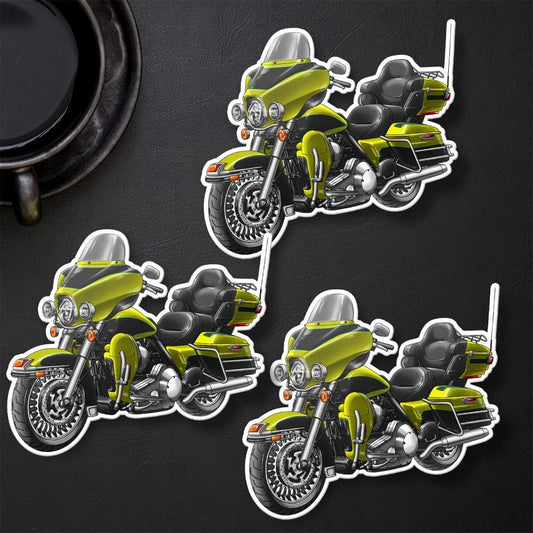 Harley Electra Glide Ultra Classic FLHTCU & FLHTCUI 2011 Inspired Stickers - Set of 3 Biker Motorcycle Decals