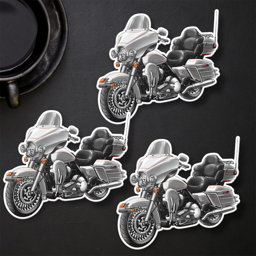 Harley Electra Glide Ultra Classic FLHTCU & FLHTCUI 2011 Inspired Stickers - Set of 3 Biker Motorcycle Decals