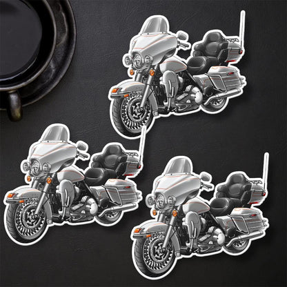 Harley Electra Glide Ultra Classic FLHTCU & FLHTCUI 2011 Inspired Stickers - Set of 3 Biker Motorcycle Decals