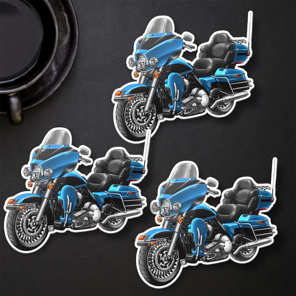 Harley Electra Glide Ultra Classic FLHTCU & FLHTCUI 2011 Inspired Stickers - Set of 3 Biker Motorcycle Decals