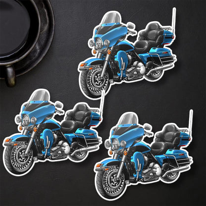 Harley Electra Glide Ultra Classic FLHTCU & FLHTCUI 2011 Inspired Stickers - Set of 3 Biker Motorcycle Decals