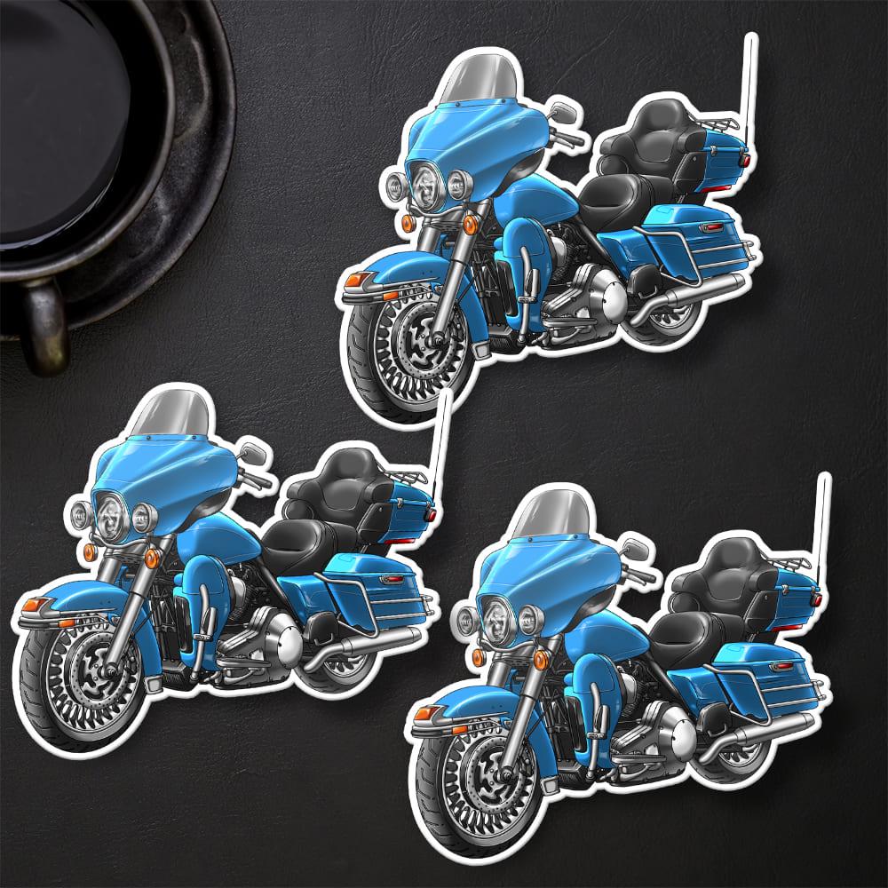 Harley Electra Glide Ultra Classic FLHTCU & FLHTCUI 2011 Inspired Stickers - Set of 3 Biker Motorcycle Decals