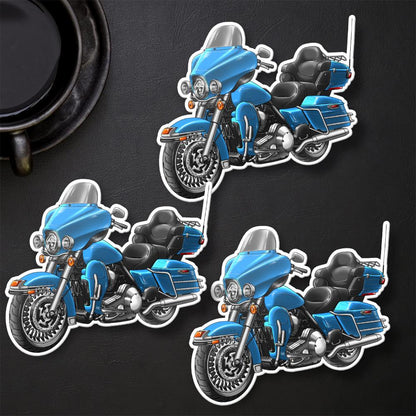 Harley Electra Glide Ultra Classic FLHTCU & FLHTCUI 2011 Inspired Stickers - Set of 3 Biker Motorcycle Decals