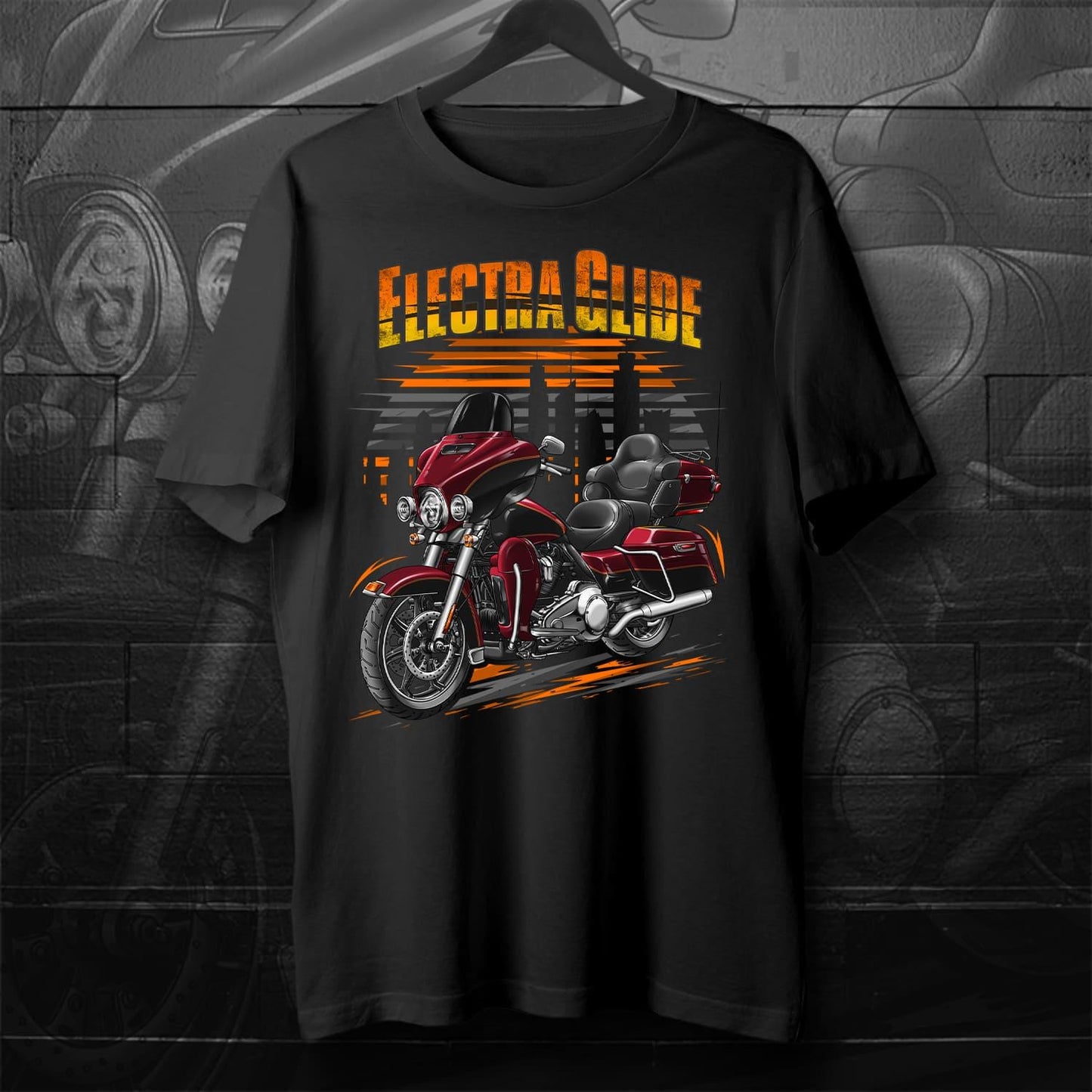Harley Electra Glide Ultra Classic FLHTCU & FLHTCUI 2015 Inspired T-Shirt - Biker Motorcycle Tee Shirt