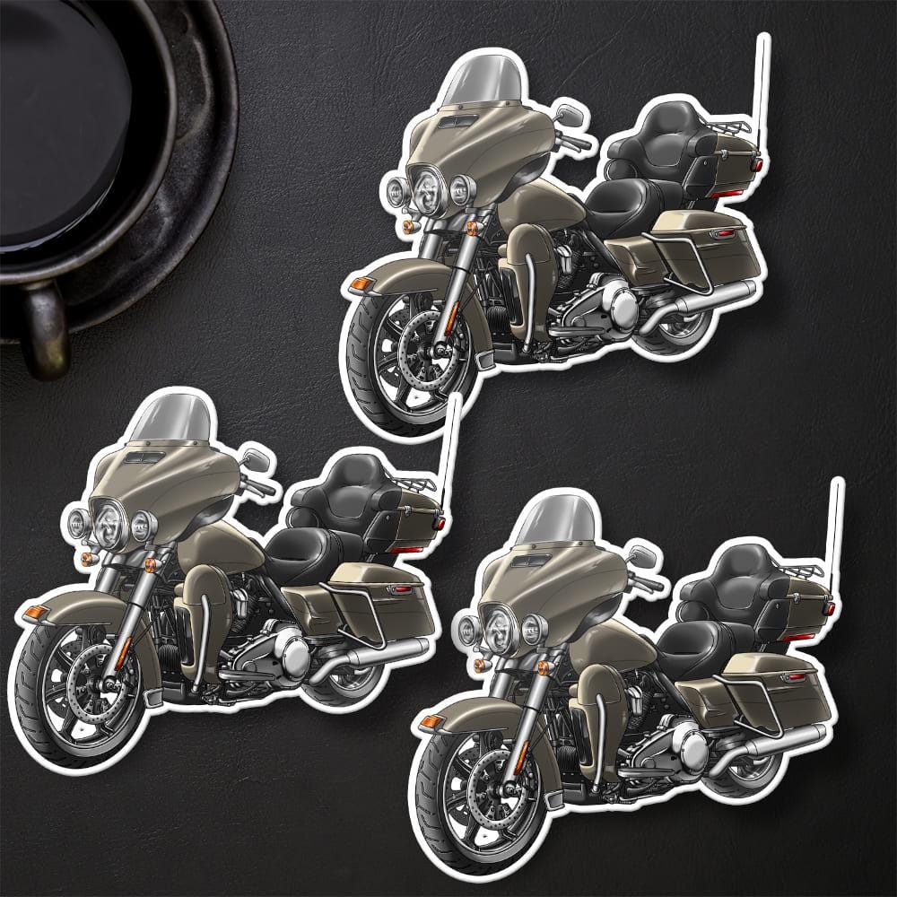 Harley Electra Glide Ultra Classic FLHTCU & FLHTCUI 2018-19 Inspired Stickers - Set of 3 Biker Motorcycle Decals