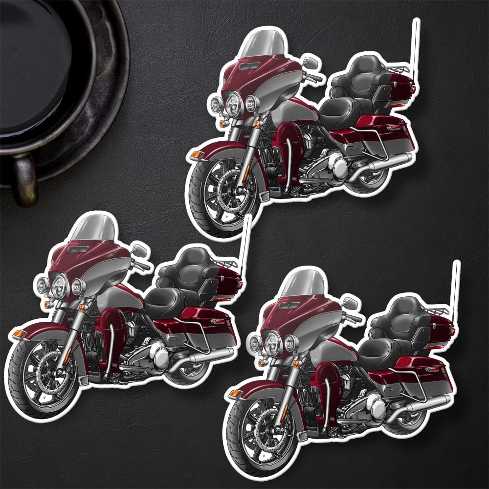 Harley Electra Glide Ultra Classic FLHTCU & FLHTCUI 2018-19 Inspired Stickers - Set of 3 Biker Motorcycle Decals