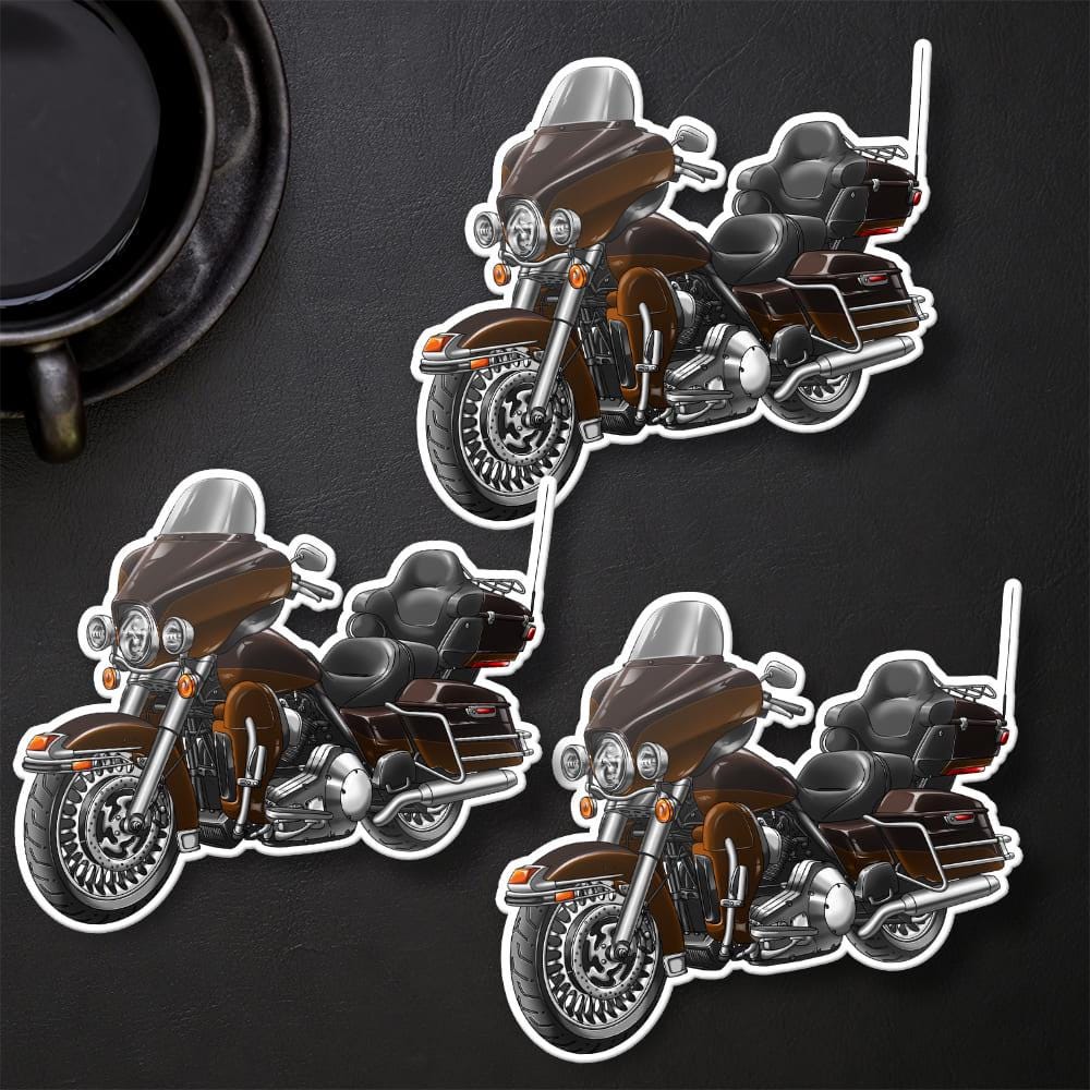 Harley Electra Glide Ultra Classic FLHTCU & FLHTCUI 2011 Inspired Stickers - Set of 3 Biker Motorcycle Decals